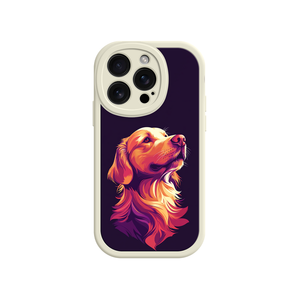 Dog lover phone case with modern art style
