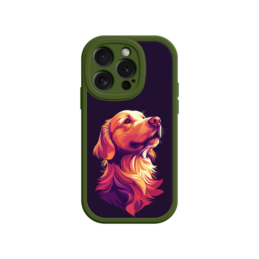 Color splash dog phone case for creative pet lovers
