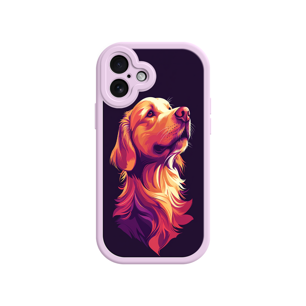 Dog dad phone case with pop art dog design