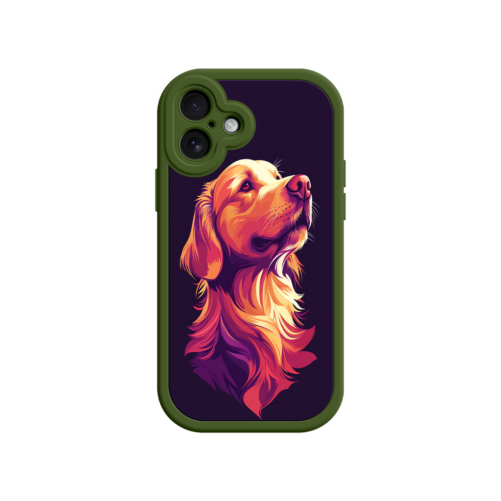 Dog mom gift phone case with artistic dog print