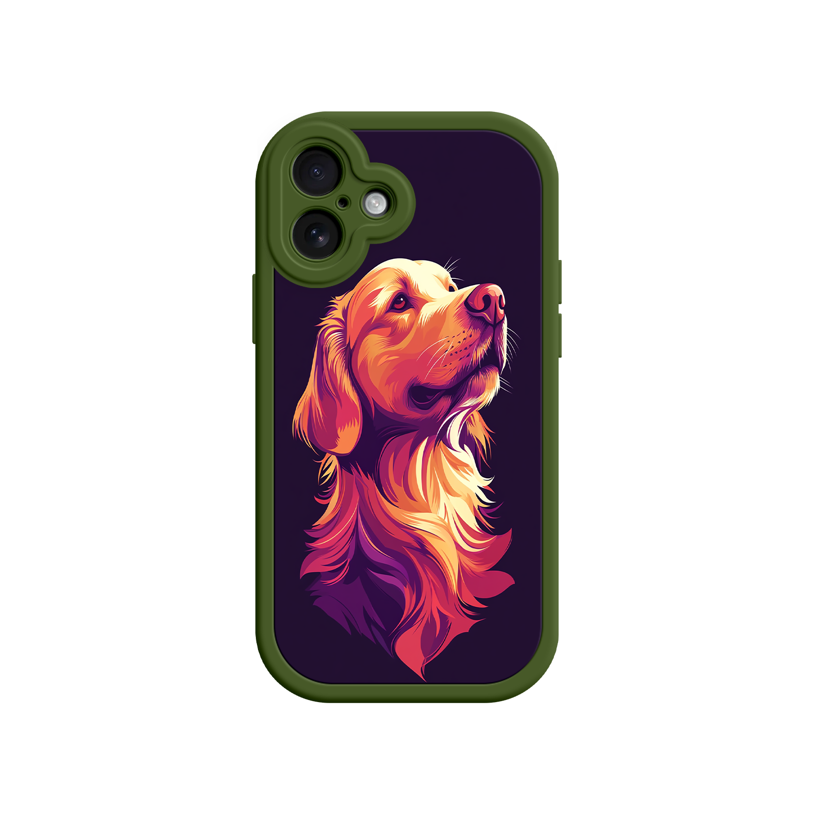 Dog mom gift phone case with artistic dog print
