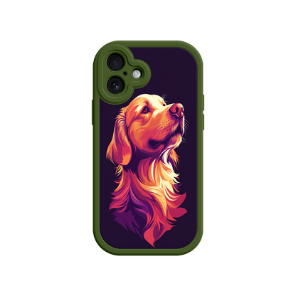 Dog mom gift phone case with artistic dog print