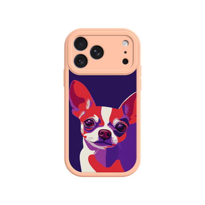 Modern Chihuahua phone case with bold design