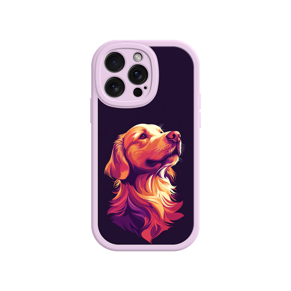 Abstract Golden Retriever phone case for creatives