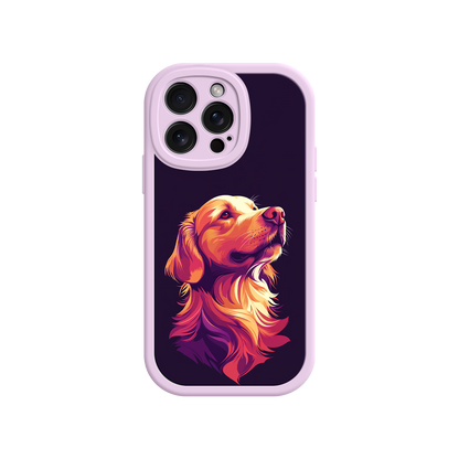 Abstract Golden Retriever phone case for creatives