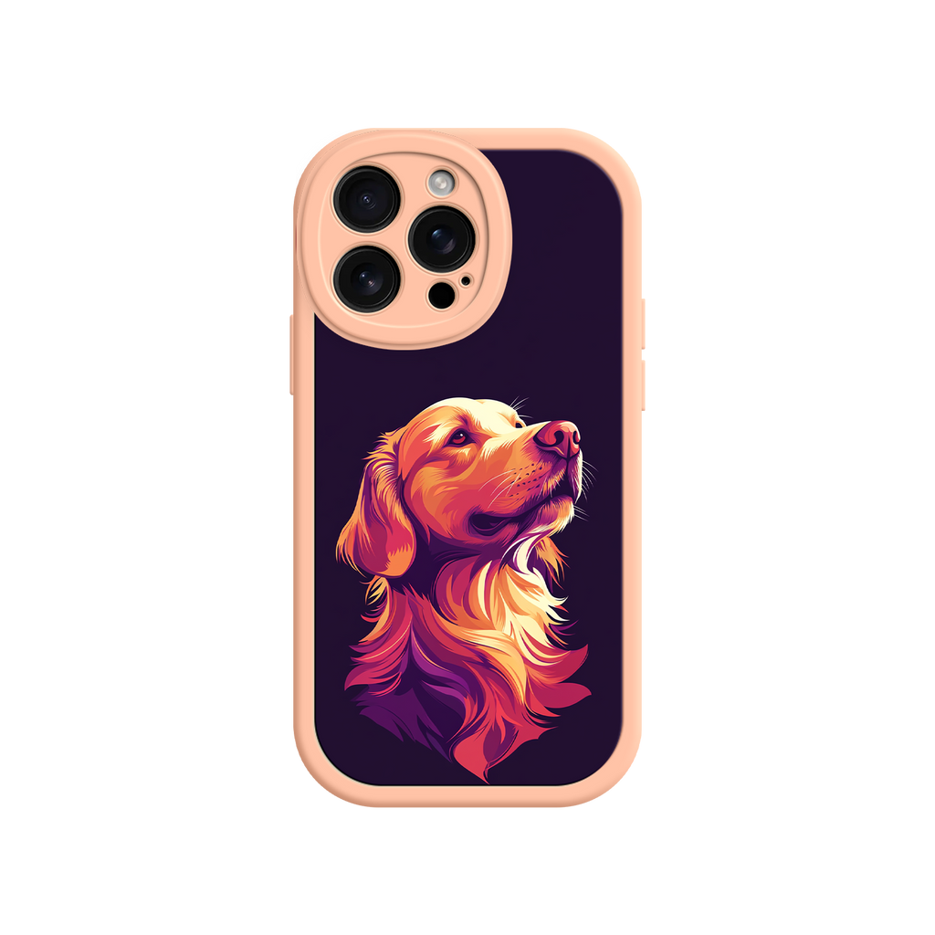 Pet portrait phone case with pop art flair
