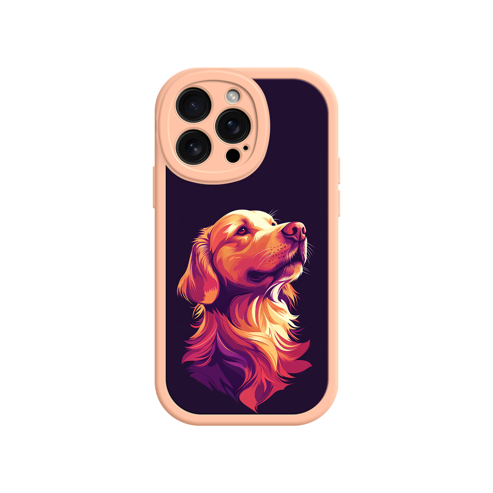 Pet portrait phone case with pop art flair