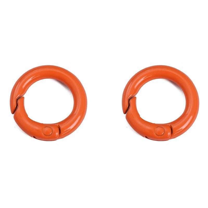#L00026 Round Spring Gate O-Ring Keychain Clip – Colorful Metal Carabiner Snap