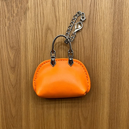 #C00003 Mini Handbag Keychain Charm – Cute Leather‑Style Purse Accessory for Bags, Backpacks & Gifts