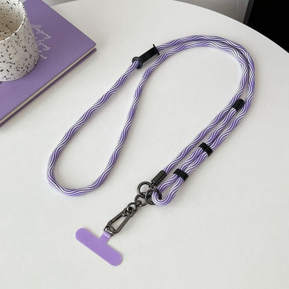 #L00021 Adjustable Crossbody Phone Lanyard – 150cm Rope Strap with Tether Tab