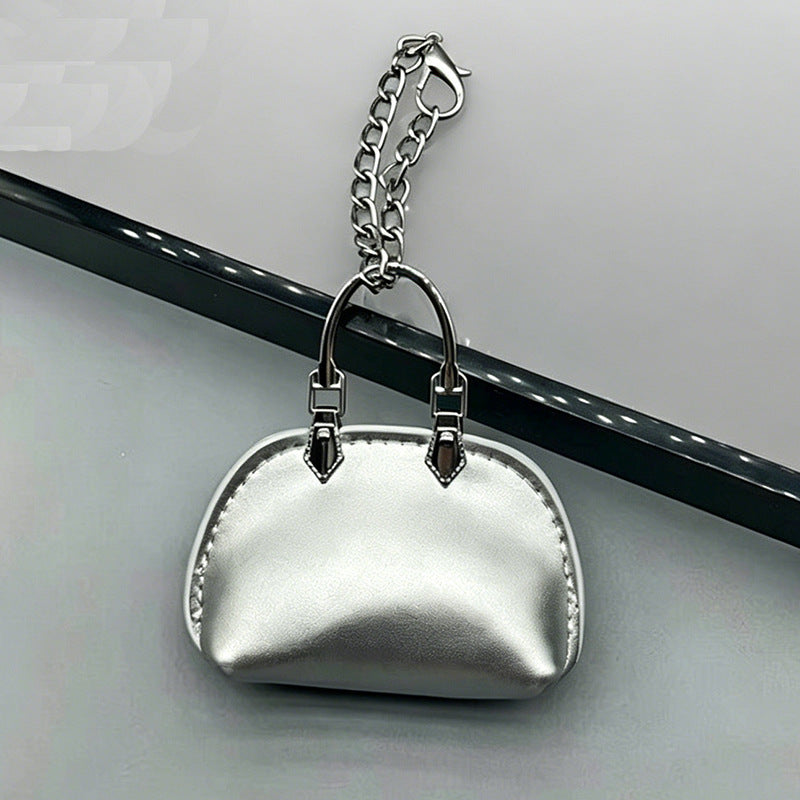#C00003 Mini Handbag Keychain Charm – Cute Leather‑Style Purse Accessory for Bags, Backpacks & Gifts