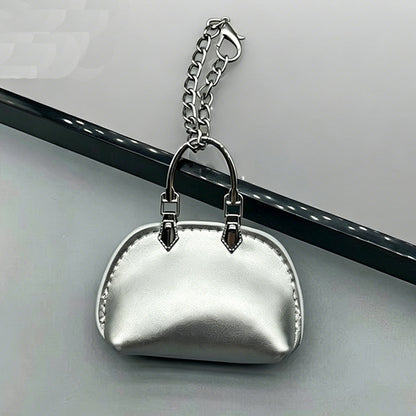 #C00003 Mini Handbag Keychain Charm – Cute Leather‑Style Purse Accessory for Bags, Backpacks & Gifts