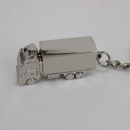 #C00022 Metal Vehicle Keychain – Mini Truck, Motorcycle, Race Car & Train Keyring