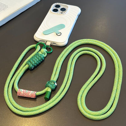 #L00027 Patterned Braided Phone Lanyard – Adjustable Universal Crossbody Rope Strap