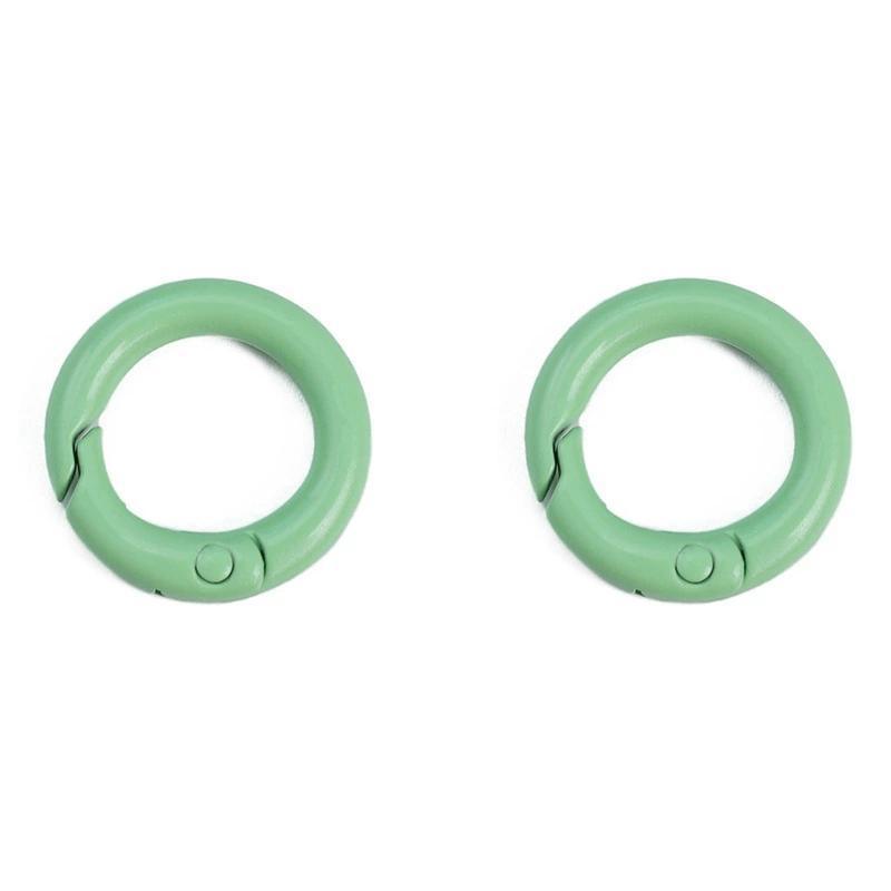 #L00026 Round Spring Gate O-Ring Keychain Clip – Colorful Metal Carabiner Snap