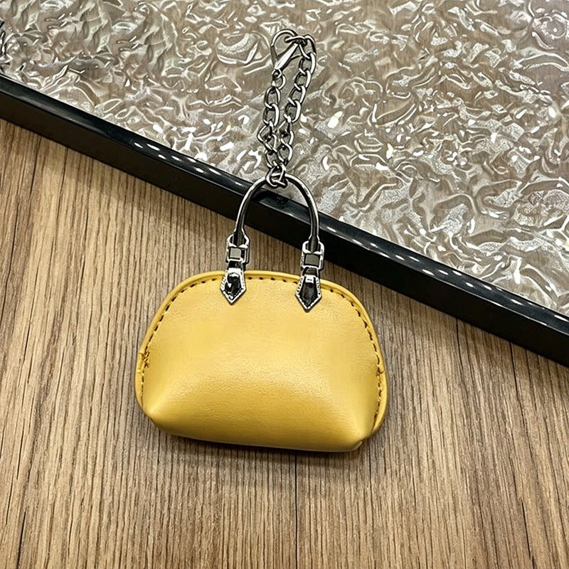 #C00003 Mini Handbag Keychain Charm – Cute Leather‑Style Purse Accessory for Bags, Backpacks & Gifts