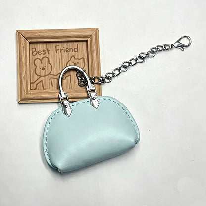 #C00003 Mini Handbag Keychain Charm – Cute Leather‑Style Purse Accessory for Bags, Backpacks & Gifts