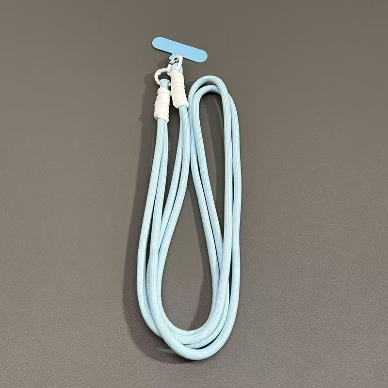 #L00019 Cute Pastel Long Phone Lanyard – Dual Ring Neck & Shoulder Strap