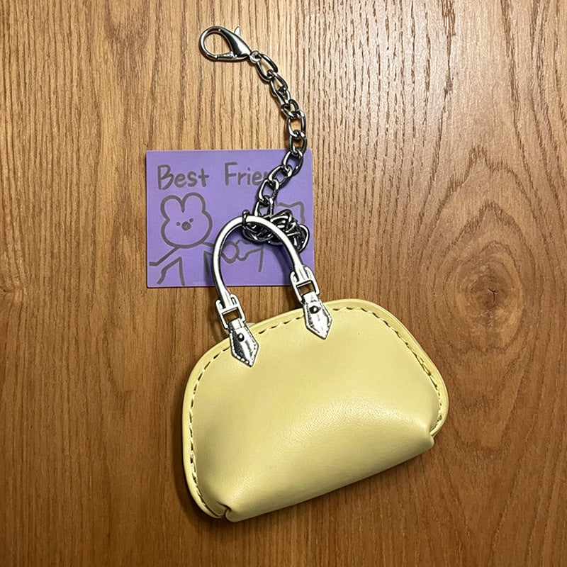 #C00003 Mini Handbag Keychain Charm – Cute Leather‑Style Purse Accessory for Bags, Backpacks & Gifts