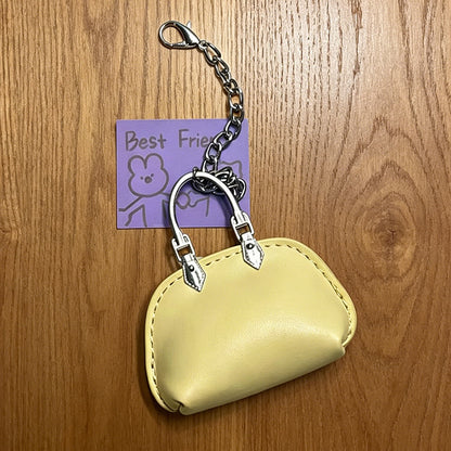 #C00003 Mini Handbag Keychain Charm – Cute Leather‑Style Purse Accessory for Bags, Backpacks & Gifts