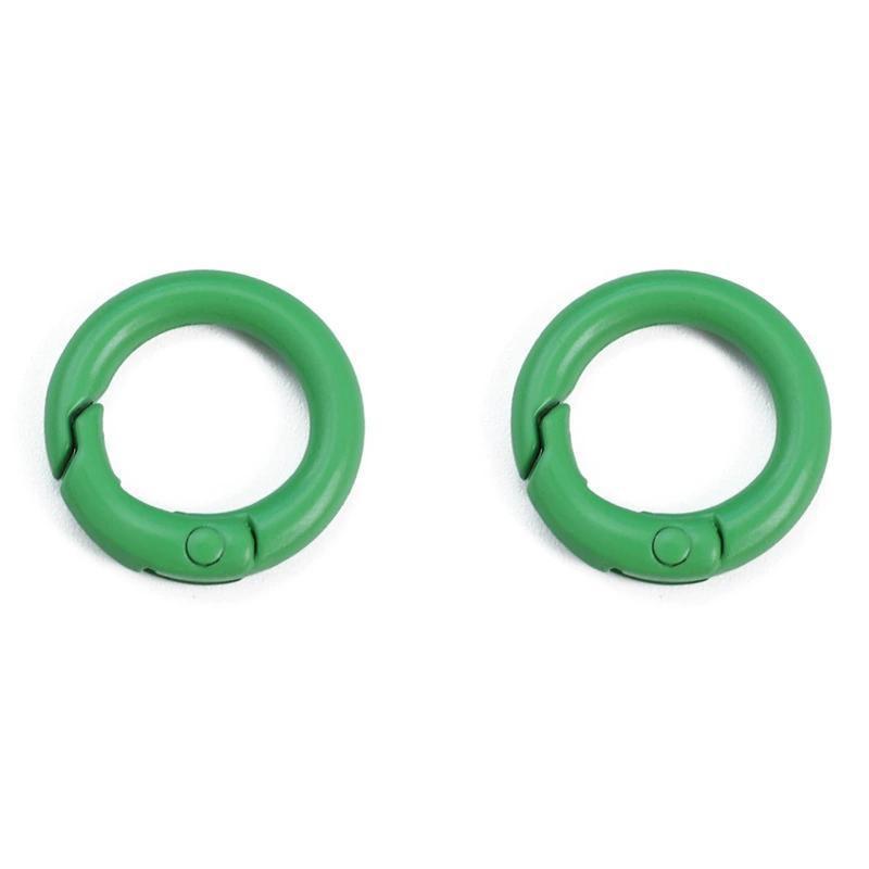 #L00026 Round Spring Gate O-Ring Keychain Clip – Colorful Metal Carabiner Snap