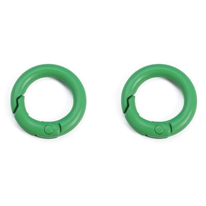 #L00026 Round Spring Gate O-Ring Keychain Clip – Colorful Metal Carabiner Snap