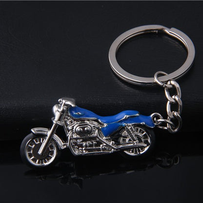 #C00022 Metal Vehicle Keychain – Mini Truck, Motorcycle, Race Car & Train Keyring
