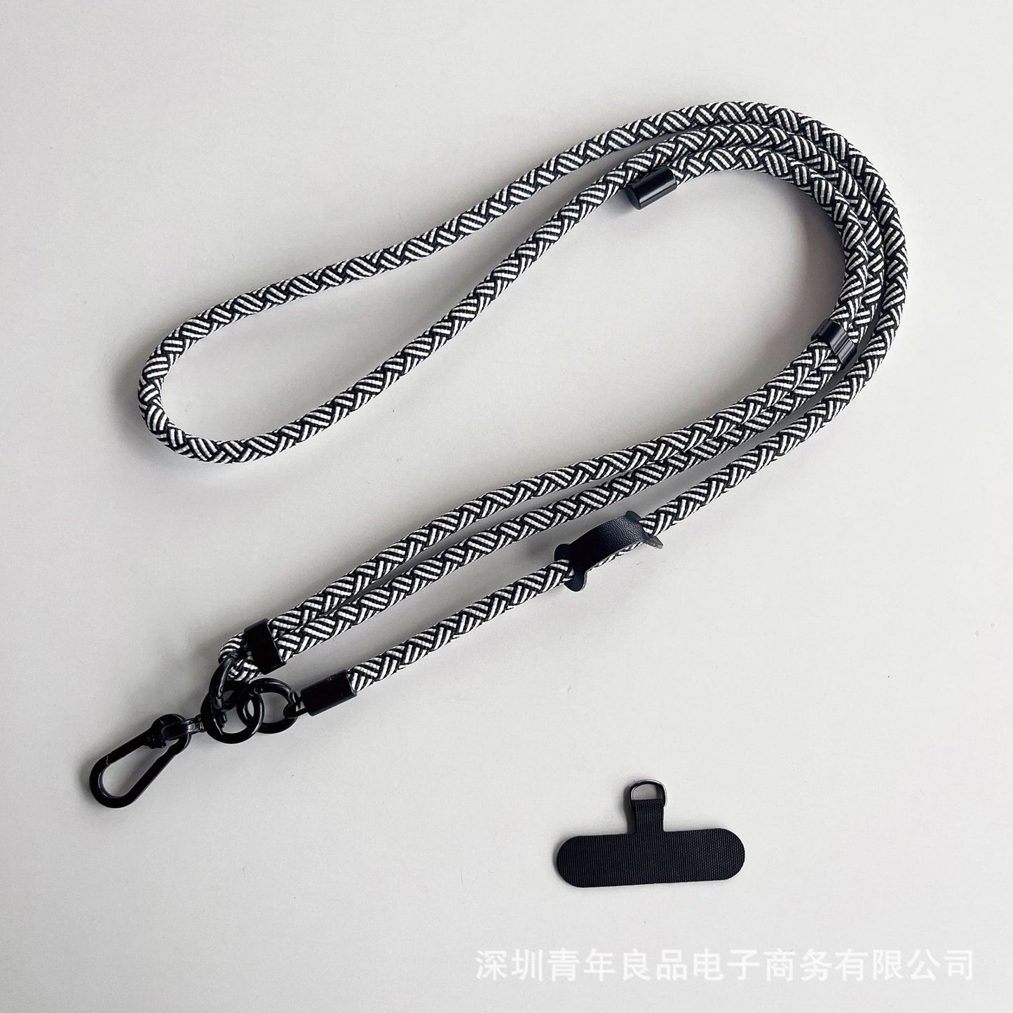 #L00025 Universal Patterned Phone Neck & Shoulder Strap with Black Swivel Clip