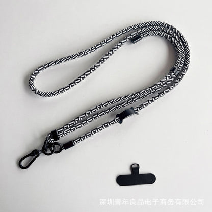 #L00025 Universal Patterned Phone Neck & Shoulder Strap with Black Swivel Clip