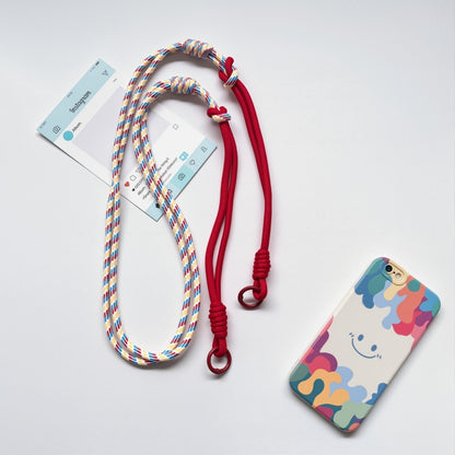 #L00023 Universal Spliced Braided Phone Lanyard – 2-in-1 Dual Clasp Rope Strap