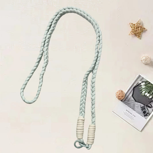 #L00012 Universal Braided Crossbody Phone Strap – Colorful Hand-Woven Neck Cord