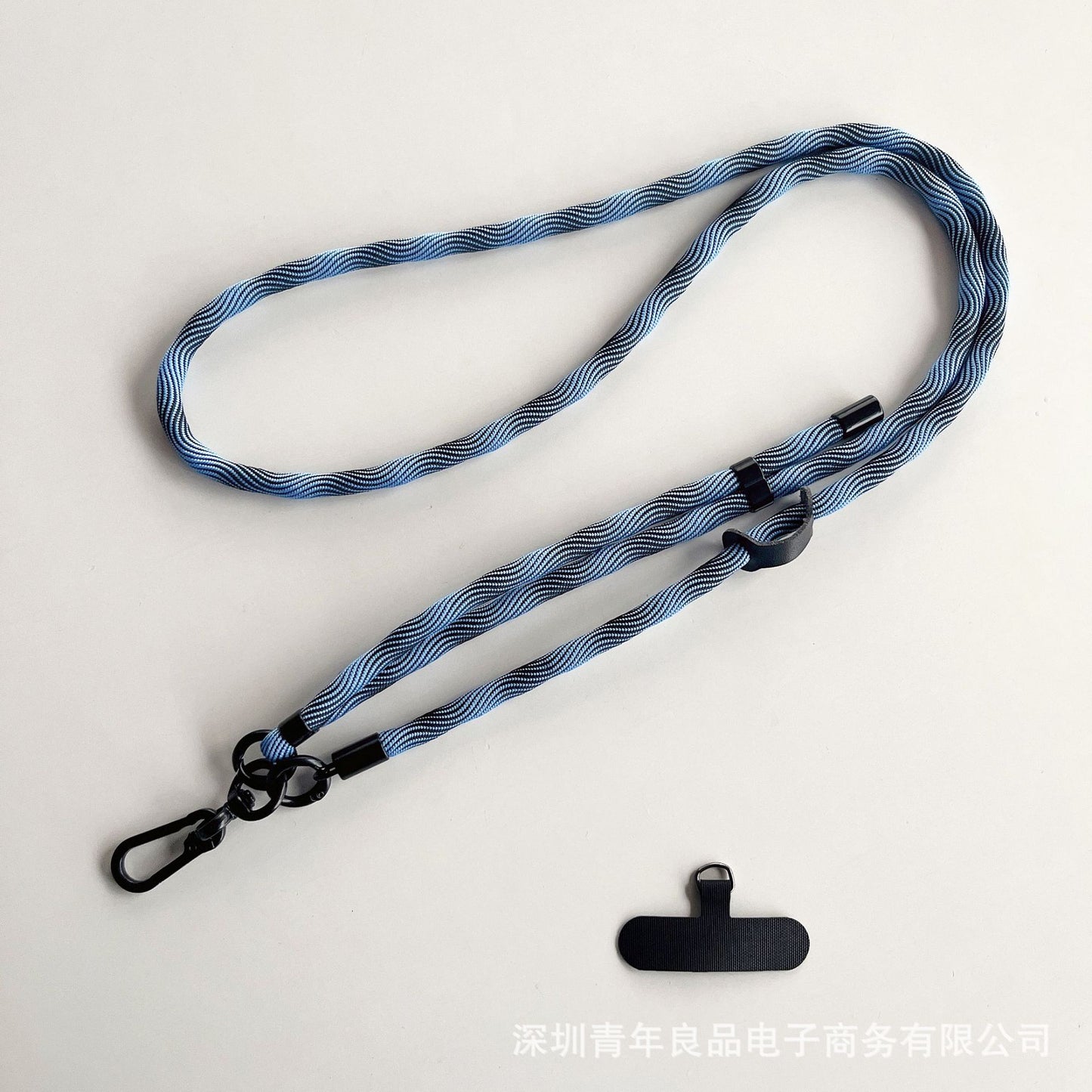 #L00025 Universal Patterned Phone Neck & Shoulder Strap with Black Swivel Clip
