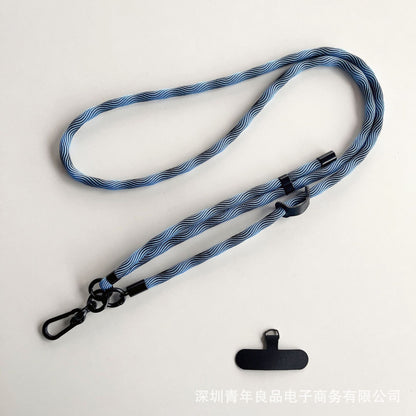#L00025 Universal Patterned Phone Neck & Shoulder Strap with Black Swivel Clip