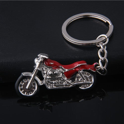 #C00022 Metal Vehicle Keychain – Mini Truck, Motorcycle, Race Car & Train Keyring