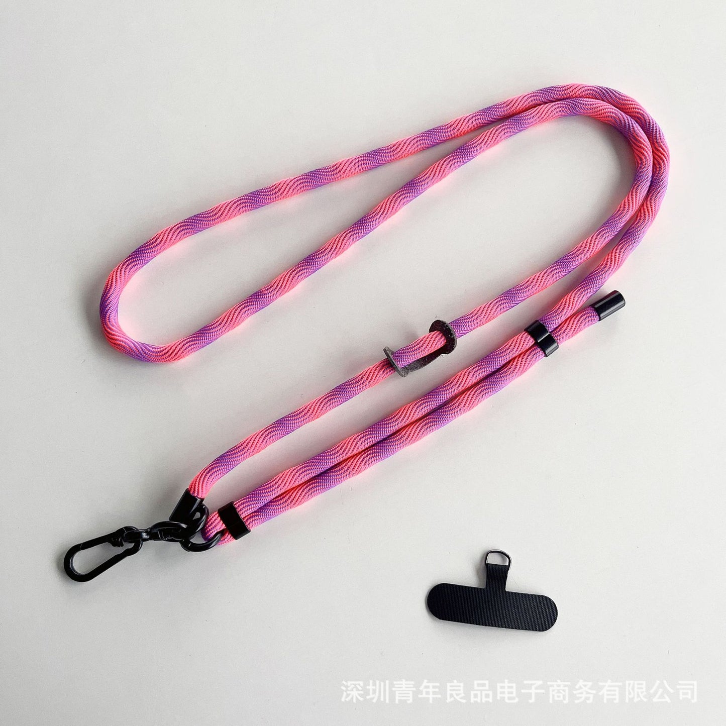 #L00025 Universal Patterned Phone Neck & Shoulder Strap with Black Swivel Clip