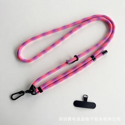 #L00025 Universal Patterned Phone Neck & Shoulder Strap with Black Swivel Clip