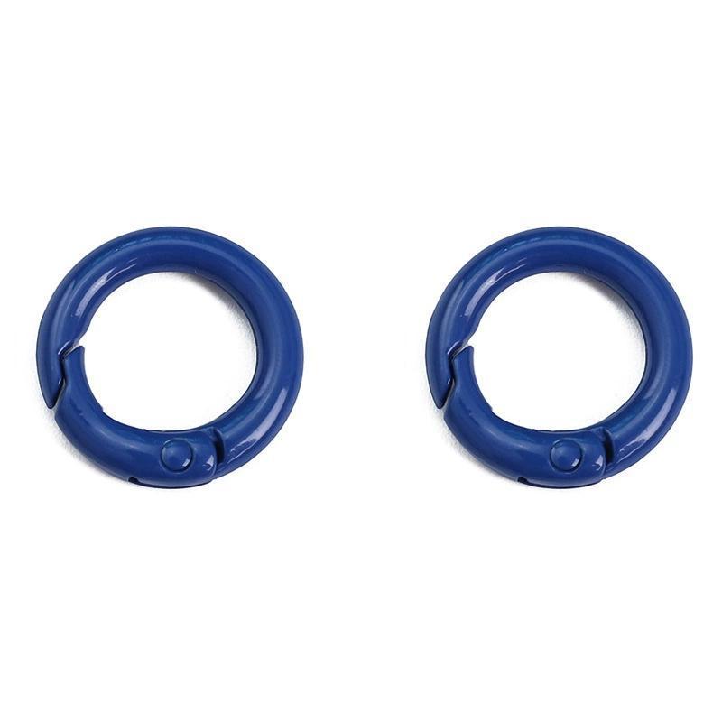 #L00026 Round Spring Gate O-Ring Keychain Clip – Colorful Metal Carabiner Snap
