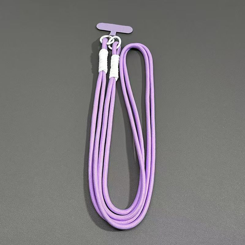 #L00019 Cute Pastel Long Phone Lanyard – Dual Ring Neck & Shoulder Strap
