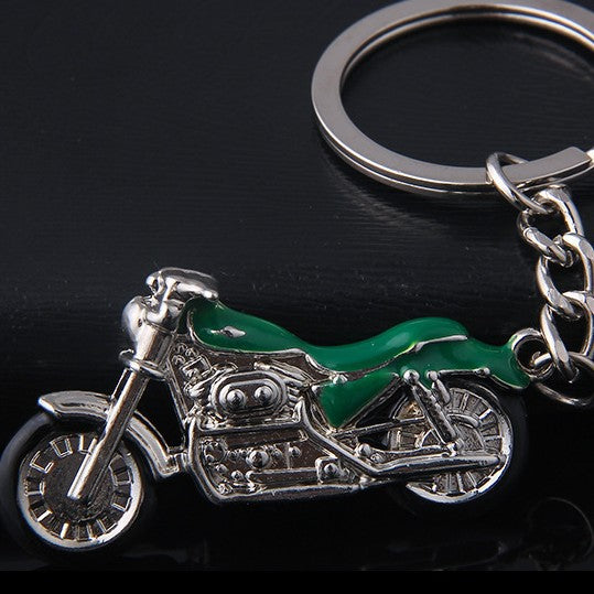 #C00022 Metal Vehicle Keychain – Mini Truck, Motorcycle, Race Car & Train Keyring
