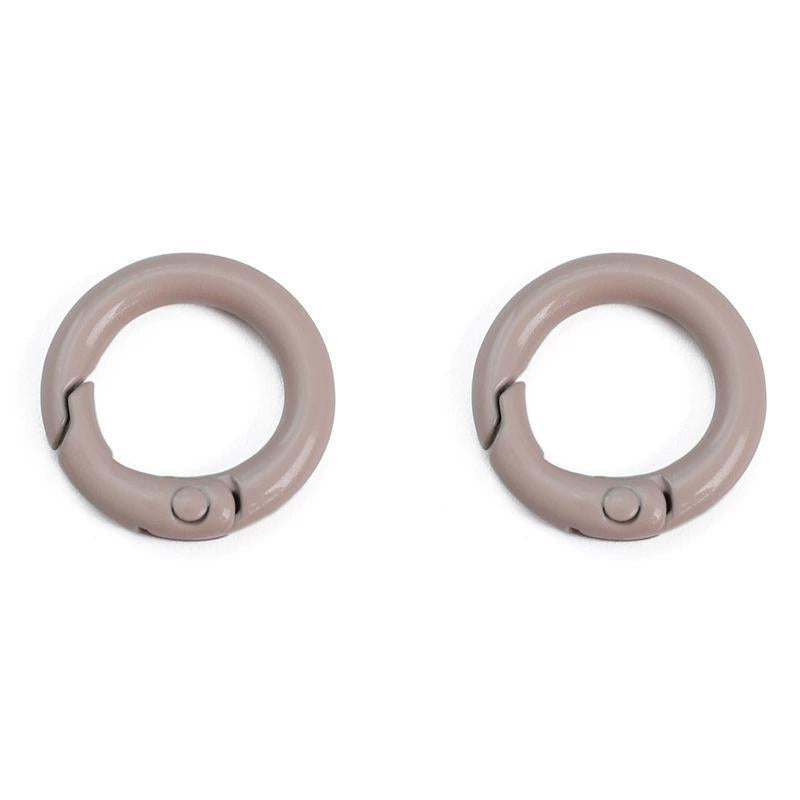 #L00026 Round Spring Gate O-Ring Keychain Clip – Colorful Metal Carabiner Snap