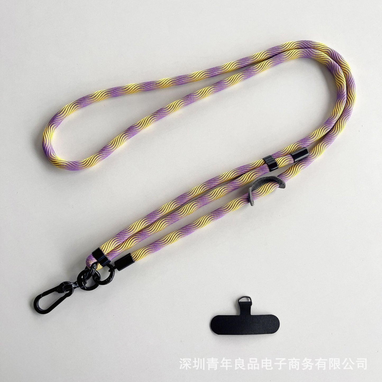 #L00025 Universal Patterned Phone Neck & Shoulder Strap with Black Swivel Clip