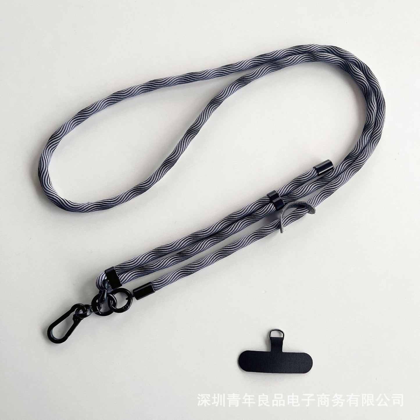 #L00025 Universal Patterned Phone Neck & Shoulder Strap with Black Swivel Clip