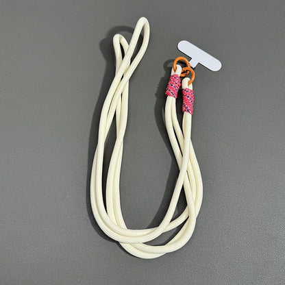 #L00019 Cute Pastel Long Phone Lanyard – Dual Ring Neck & Shoulder Strap