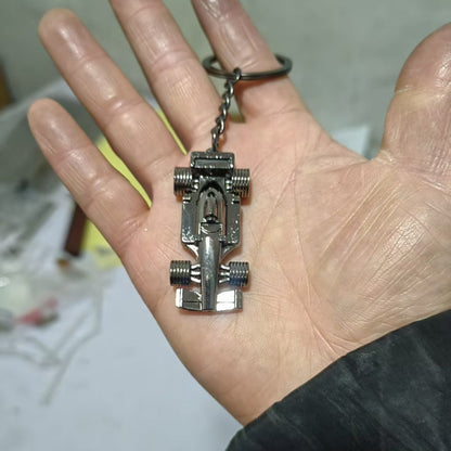 #C00022 Metal Vehicle Keychain – Mini Truck, Motorcycle, Race Car & Train Keyring