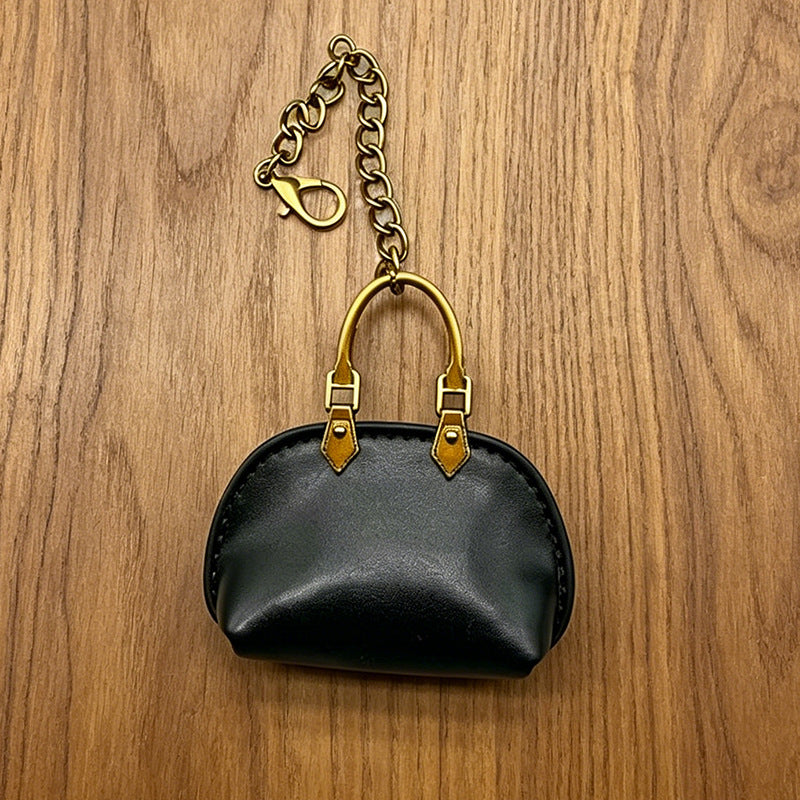 #C00003 Mini Handbag Keychain Charm – Cute Leather‑Style Purse Accessory for Bags, Backpacks & Gifts