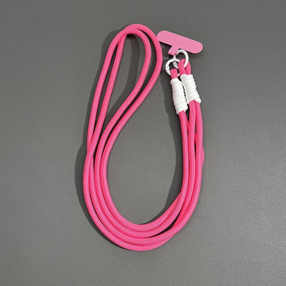#L00019 Cute Pastel Long Phone Lanyard – Dual Ring Neck & Shoulder Strap
