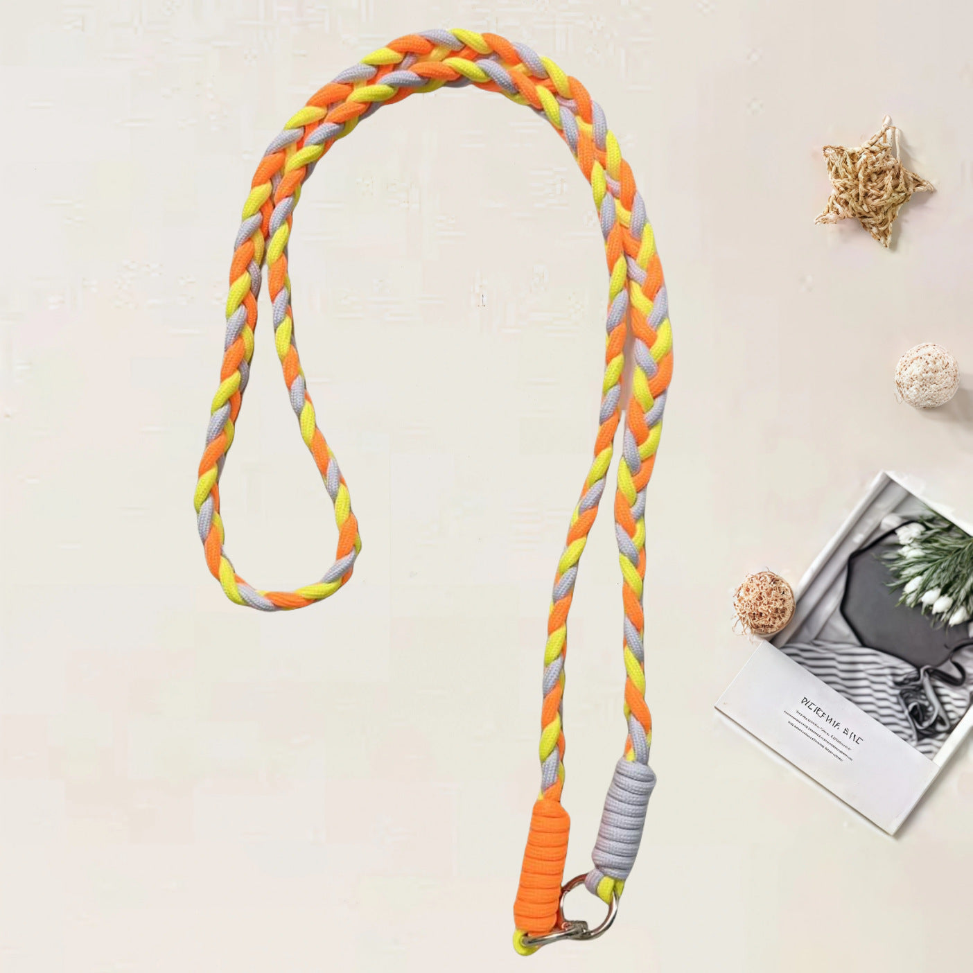 #L00012 Universal Braided Crossbody Phone Strap – Colorful Hand-Woven Neck Cord