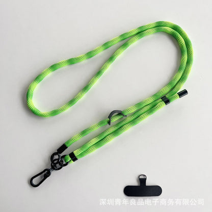 #L00025 Universal Patterned Phone Neck & Shoulder Strap with Black Swivel Clip