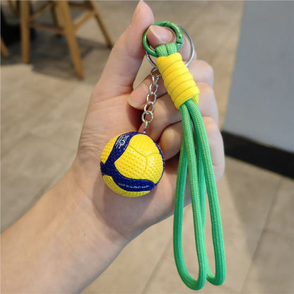 #C00006 Volleyball Keychain Charm – Mini Sports Ball Accessory Gift for Players, Fans & Coaches