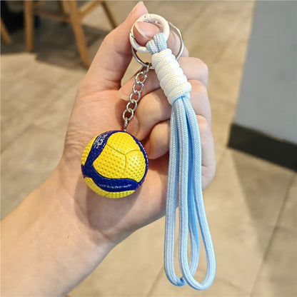 #C00006 Volleyball Keychain Charm – Mini Sports Ball Accessory Gift for Players, Fans & Coaches